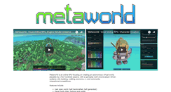 Desktop Screenshot of metaworld.net